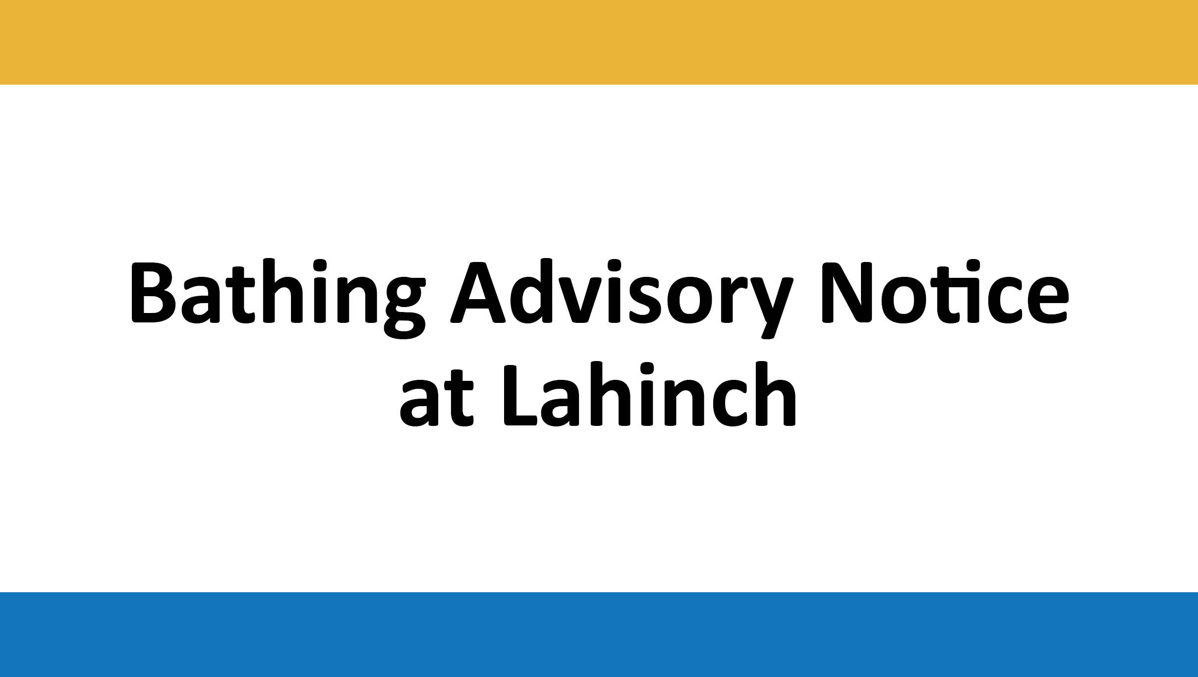 Bathing Advisory Notice introduced at Lahinch