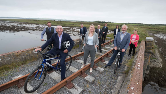 Members of the Clare County Council at the West Clare Greenway