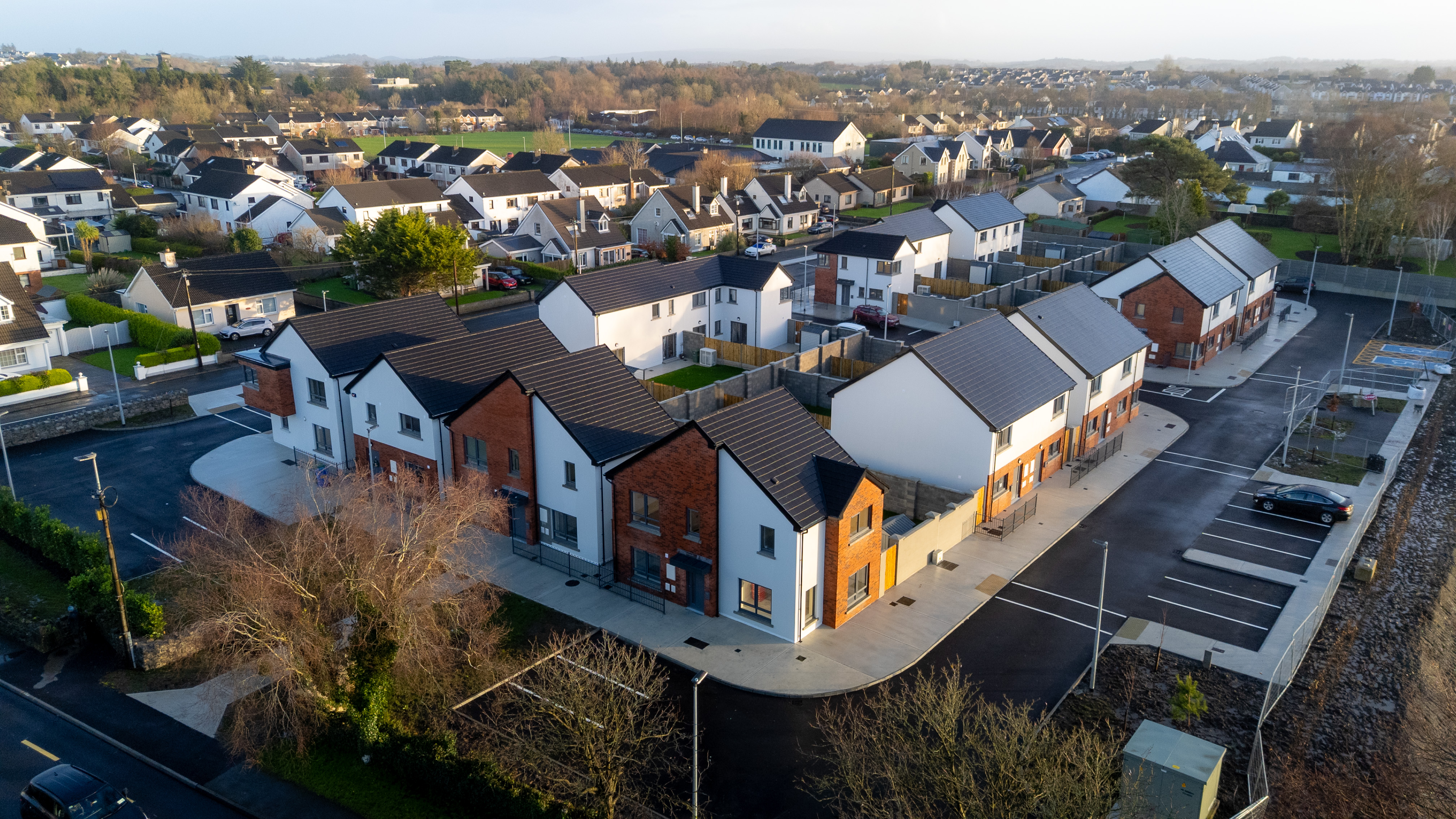 Clare CoCo To deliver 230 Houses Modern Housing development in clare aerial view