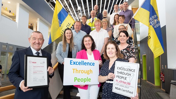 Clare County Council becomes first Local Authority to be awarded Platinum for Excellence Through People 