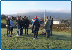 Clare Comhairle Na nÓg team building at the Burren Activity Centre residential weekend