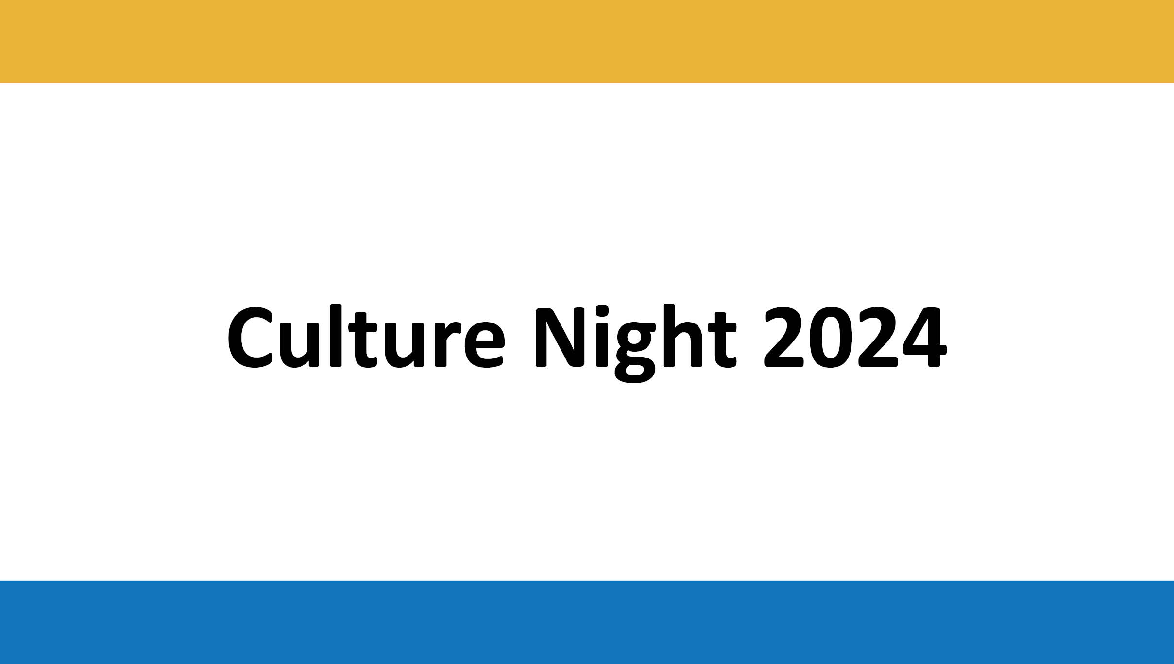 Culture Night 2024 is just around the corner