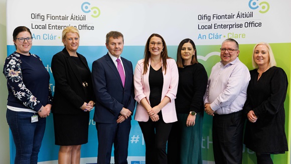 Minister Higgins meets with Six Clare LEO supported businesses during visit to Clare County Council