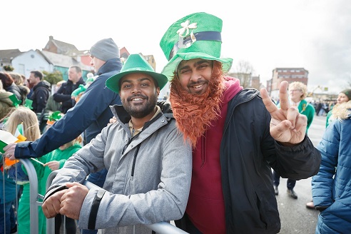 Spectators Ennis Parade St.Patrick's Day